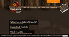 Desktop Screenshot of hotel-schoenauerhof.com